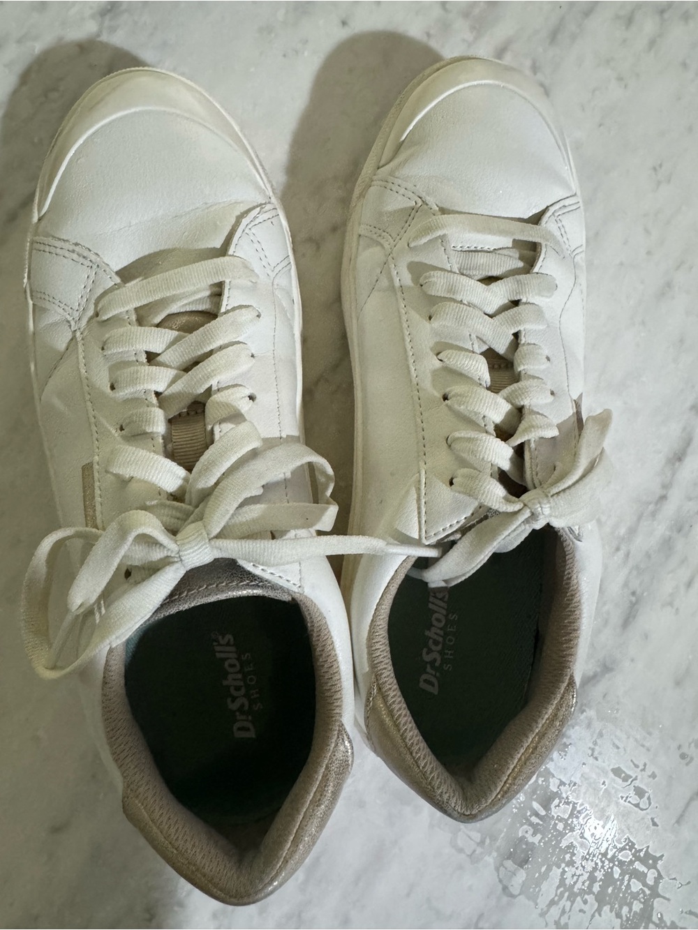 Dr. Scholl’s Time off Casual White Leather Sneakers size 9 - Picture 3 of 6